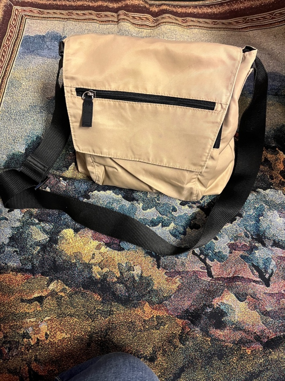 Old Navy Vintage Y2K 2002 Crossbody Bag Tan Brown